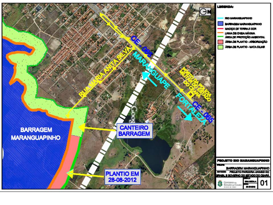 Mapa da Barragem