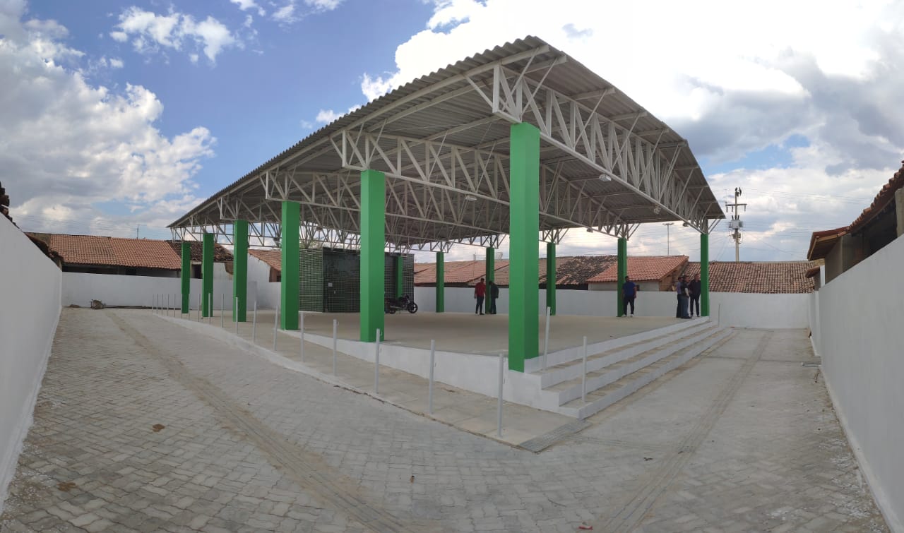 Inauguração da reforma do Mercado Público do Distrito de Barão de Aquiraz, em Campos Sales