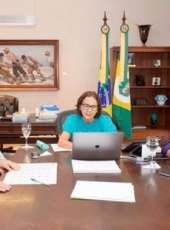 Secretário das Cidades, Marcos Cals, esteve em reunião com a Governadora Izolda Cela para tratar sobre projetos em todo o estado.